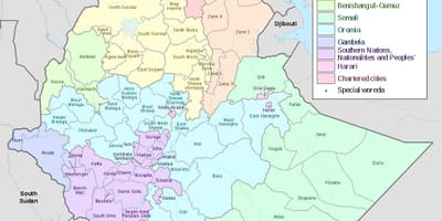 Hawassa Etiopije mapu