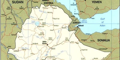 Mapa Etiopski mapiranje autoritet